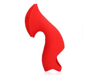 Loveline Textured Vibromasseur À Doigt Sunrise Red 11 cm