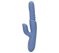 Loveline - vibrateur à poussées chauffant (bleu)