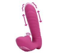 Loveline Vibromasseur Va Et Vient Powerful Pink 15 cm