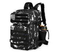 Lovelinks21 Sac à dos tactique 25 L imperméable militaire pour homme et femme Petit sac à dos de voyage, Black Lightning, Small, Sacs à dos de jour