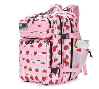 Lovelinks21 Sac à dos tactique 25 L imperméable militaire pour homme et femme Petit sac à dos de voyage, fraise, Small, Sacs à dos de jour