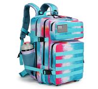 Lovelinks21 Sac à dos tactique d'assaut de 45 l avec sac à dos imperméable Molle pour sacs à dos tactiques, Arc-en-ciel, Large, Sac à dos