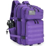 Lovelinks21 Sac à dos tactique d'assaut de 45 l avec sac à dos imperméable Molle pour sacs à dos tactiques, violet, Large, Sac à dos