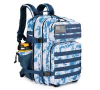 Lovelinks21 Sac à dos tactique d'assaut de 45 l avec sac à dos imperméable Molle pour sacs à dos tactiques, Bleu Coral, Large, Sac à dos