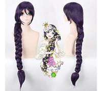 Lovelive! Love Live Nozomi Tojo Cosplay perruque tresses violettes cheveux résistants à la chaleur Halloween Anime Costume jouer perruques adultes PL-401