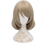 Lovelive! Sunshine !! (Watanabe vous) Anime Cosplay Rose Perruques Net de rose avec frange 100% Résistant à la température en lin de linge de lin à cheveux courts cheveux droits 12 pouces chenghuax