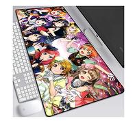 LoveLive Tapis De Souris 800X300Mm Gaming Mousepad, Clavier Étendu, Tapis De Souris Professionnel De Jeu Mousepad avec Base De 3 Mm D'Épaisseur, pour Ordinateurs Portables, Pc, B