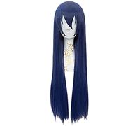 Lovelive! (Umi Sonoda) Anime Cosplay Rose Net Perruques avec franges 100% Fibre résistante à la température haute température bleue cheveux longs longs cheveux 32inches chenghuax