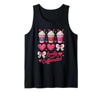 Lovely and Caffeinated Cute Valentine Coffee Lovers Débardeur
