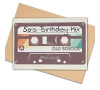 Lovely Cards - 50e anniversaire femme - belle carte rétro pour anniversaire - Carte d'anniversaire 50 ans - Carte d'anniversaire spéciale petite amie - Format A6 (50 ans)