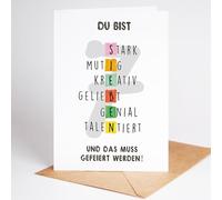Lovely Cards - Carte d'anniversaire colorée de qualité supérieure pour fille garçon de 7 ans - Carte d'anniversaire pour fils, fille, petite-fille - Cadeaux fille 7 ans - Carte d'anniversaire A6 (7