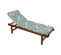 Lovely Casa - Coussin Bain de Soleil pour transat Coton Sauge 60x180 cm