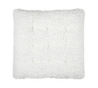 Lovely Casa - Coussin de Chaise carré Bouclette Ecru
