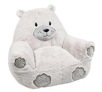 Lovely Casa Pouf enfant Jules 45x45 cm Ours beige 100% polyester finitions brodées