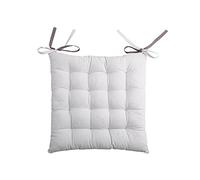 Lovely Casa – Coussin de chaise bicolore réversible en coton – gris et perle