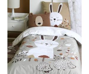 Lovely Casa Housse de Couette 140x200 Gabin + 1 taie Coton 57 Fils