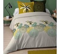 Lovely CASA - Housse de Couette 240 x 220 cm + 2 taies d'oreiller 63 x 63 cm - GREENMOOD - Vert