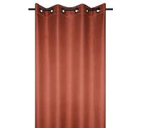 Lovely Casa – Rideau occultant Copenhague, œillets, 140 x 260 cm, Terracotta, 100% polyester