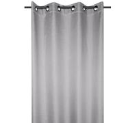 Lovely Casa - Rideau occultant Doublure Polaire Polyester/occultant Gris Perle 140x260 cm
