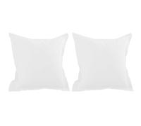 Lovely CASA T14820001 Alicia Taie avec Volant Coton Blanc 65 x 65 cm (Lot de 2)