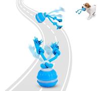 LOVELY CAVES Jouet interactif intelligent pour chien avec corde Bleu