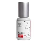 LOVELY colle pour cils MARVEL (5ml, couleur : NOIR) colle rapide, temps de séchage : 1 seconde, 8 semaines d'adhérence, faible dégagement de vapeur, pour des extensions de cils professionnelles