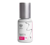 LOVELY colle pour cils SAFETY (5ml, couleur : NOIR) colle lente, temps de séchage : 4 secondes, 4-5 semaines d'adhérence, pour des extensions de cils professionnelles, idéal pour l'entraînement