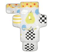 Lovely Colorful Pears Matelas à langer réutilisable pour bébé avec poche en tissu Matelas à langer Matelas à langer de voyage léger et pliable Cambiador de pa?ales para Bebes