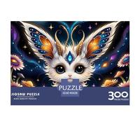Lovely Creatures Puzzle 300 pièces en bois épais amusant pour adultes Jeu éducatif Jeu éducatif Décoration de la maison Soulagement du stress Relaxation et intelligence 300 pièces (40 x 28 cm)