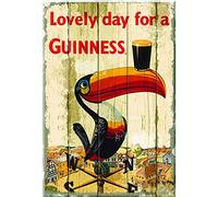 Lovely Day for A Guinness Métal Mur Affiche Vintage Plaque Étain Signe Rétro Décorer Artisanat pour Café Bar Garage Salon Chambre
