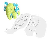 Lovely Elephant Decor Template - Reusable 2D Acrylic Sewing Stencil | DIY Quilting Ruler For Arts And Crafts, Nursery Decoration | Soft Edge Sewing Supplies & Accessories For Bedrooms