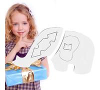 Lovely Elephant Decor Template - Reusable 2D Acrylic Sewing Stencil | DIY Quilting Ruler For Arts And Crafts, Nursery Decoration | Soft Edge Sewing Supplies & Accessories For Bedrooms