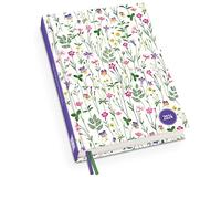Lovely Flowers Agenda de poche 2024 - Motif floral - Agenda semainier - Format 11,3 x 16,3 cm