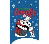 Lovely Friens Journal : Merry Christmas Gift, Bleu Notebook With Cute Animals In The Front Cover For Your Lovely Kids And Friends: Lovely Friens Journal Bleu Version