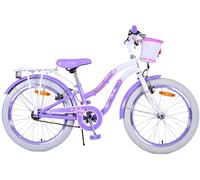 Lovely Fuxia Vélo pour Fille de 6 à 8 Ans 20 Pouces avec Panier et Porte-Bagages
