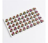 Lovely Heart Crystal Buttons For Clothing 12MM 18PCS Coat Sweater DIY Sewing Needlework(Colorful)