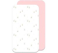 Lovely Hippo Cododo Drap-housse compatible avec Next2Me Kinderkraft, 100 % coton, pour bébés garçons et filles (Fleurs Roses, 50 x 83 cm)