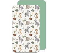 Lovely Hippo Drap-housse pour bébé - 100 % coton - Compatible avec la force des enfants - Drap-housse de 50 x 90 cm / 55 x 90 cm (savane, 55 x 90 cm)