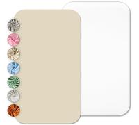 Lovely Hippo Draps Housses 80x160 cm 100% Coton - Compatible Lit Cabane 80x160 cm - sans Produits Chimiques (Blanc/Vanille, 80 x 160 cm)