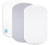 Lovely Hippo Draps Housses Cododo + 1 Alèse Protège Matelas Compatible Cododo Bébé - Drap Housse 100% Coton - Alèse 100% Imperméable (Constellation Grise, 60 x 80 cm)