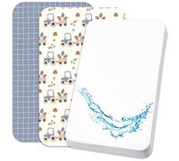 Lovely Hippo Draps Housses Cododo + 1 Alèse Protège Matelas Compatible Cododo Bébé - Drap Housse Cododo 100% Coton - Alèse 100% Imperméable (Tracteur, 55 x 90 cm)