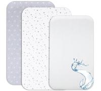 Lovely Hippo Draps Housses Cododo + 1 Alèse Protège Matelas Compatible Cododo Bébé - Drap Housse Cododo 100% Coton - Alèse 100% Imperméable (Constellation Grise, 90 x 55 cm)