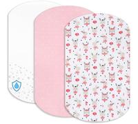 Lovely Hippo Draps Housses Cododo + 1 Alèse Protège Matelas Compatible Iora - Drap Housse Cododo 100% Coton - Alèse 100% Imperméable (Danseuse Rose, 60 x 80 cm)