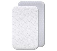 Lovely Hippo Draps Housses Cododo Compatible Next2Me, 100% Coton (50 x 83 cm, Constellation Grise)