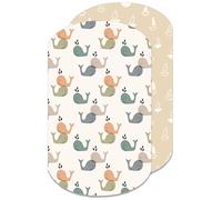 Lovely Hippo Draps Housses Cododo Iora Compatible - 100% Coton - Drap Housse cododo 60x80cm Compatible Iora (Baleines, 60 x 80 cm)