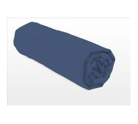 Lovely Home - Drap housse - 140 x 190 + 25 cm - 100% coton - Bleu