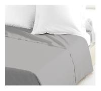 Drap Plat 100% coton 180x290 cm gris clair