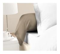 LOVELY HOME Lot de 2 Taies de Traversin 100% coton 85x185 cm - Beige