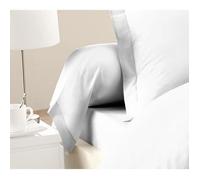 LOVELY HOME Lot de 2 Taies de Traversin 100% coton 85x185 cm - Blanc