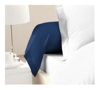 LOVELY HOME Lot de 2 taies de traversin - 85 x 185 cm - 100% coton - Bleu